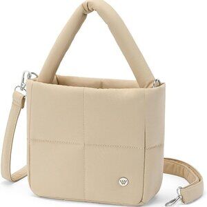 Puffer Crossbody Bags for Women, Nylon Quilted Shoulder Purse Designer Handbags